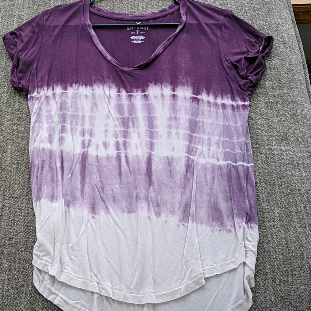 Beautiful tie-dye American eagle shirt